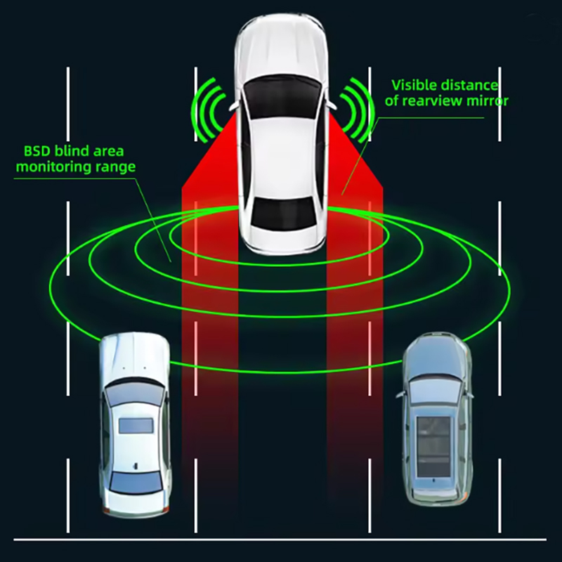 Custom-Developed Pre-Installed Blind Spot Detection (BSD) System